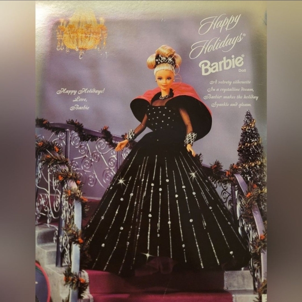 NIB! 1998 Happy Holidays Mattel#20200 Barbie RARE Box Error Misprint - Picture 5 of 8